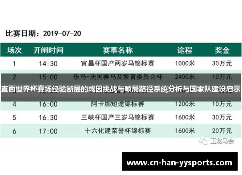 直面世界杯赛场经验断层的成因挑战与破局路径系统分析与国家队建设启示